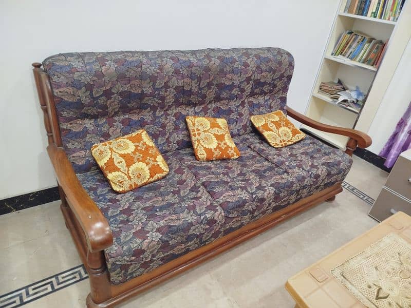 5 seater vintage sofa set pure talli wood 2