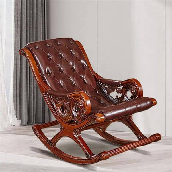 sleeping Rocking chair wooden made 1