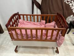 baby cot with bedding tinnies brand