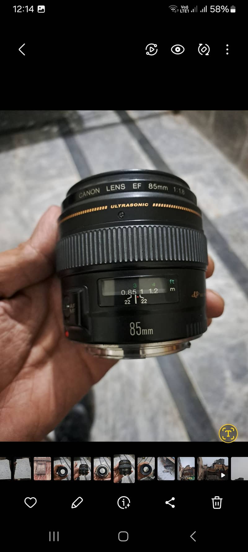 Canon 85mm 1.8 Lenz 3