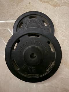 straight bar curl bar with rubber coated  plates