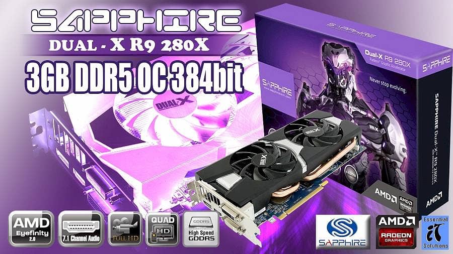 Sapphire Radeon R9 280X 3GB GDDR5 Dual-X OC Version 9