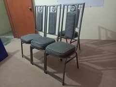 Iron dining chairs