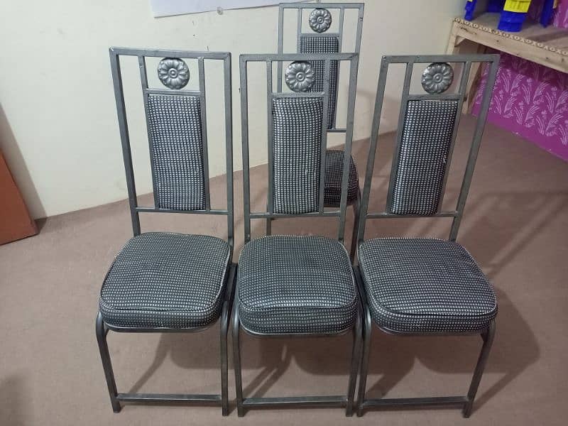 Iron dining chairs 2