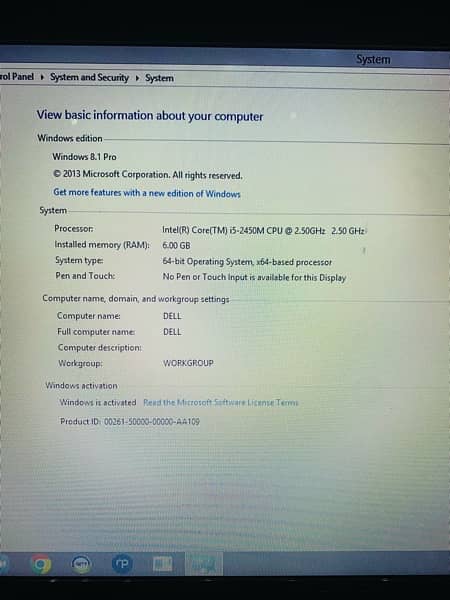 Dell core i5 second generation 4