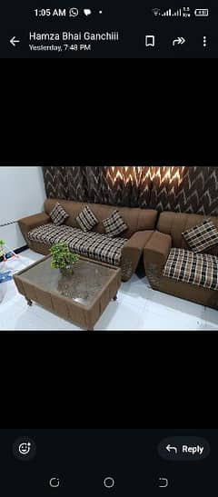 5 seater sofa with table for sal