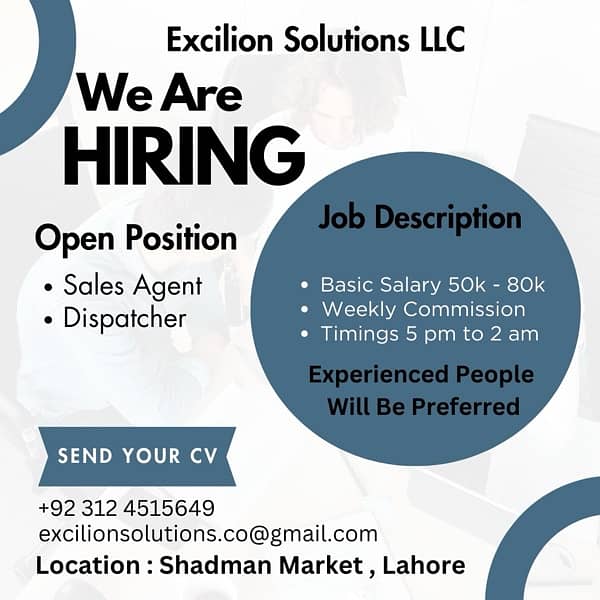 job for sales person or dispatcher 0