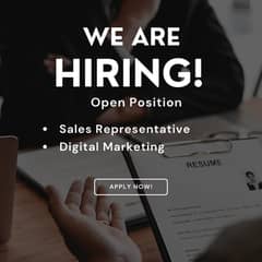 Sales representative & Digital Marketing