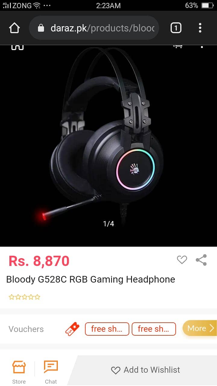 Bloody G528C RGB Gaming Headphone (with 7.1 software ) 1