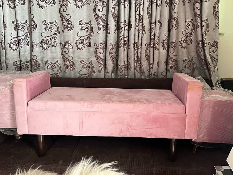 sofa shetty with storage box and 2 ottoman stools 3