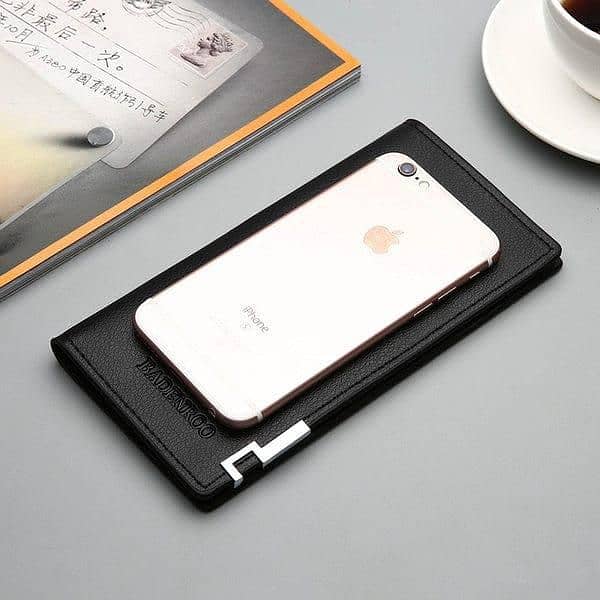 Stylish Slim PU Leather Wallet, Buy 1 Get 1 Free 4