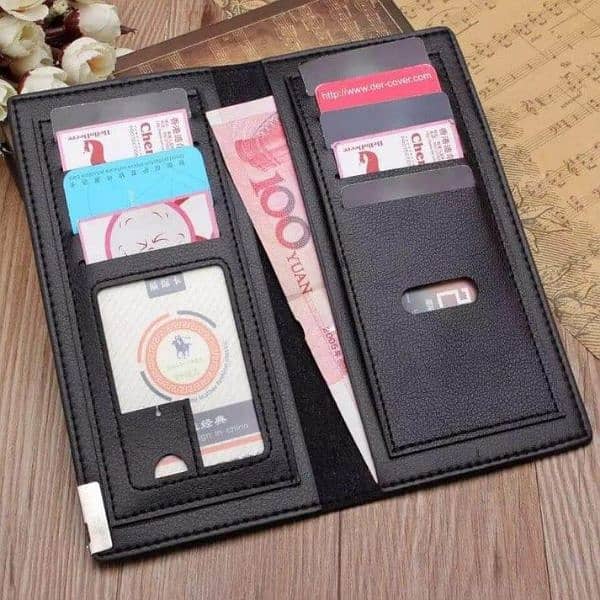 Stylish Slim PU Leather Wallet, Buy 1 Get 1 Free 9