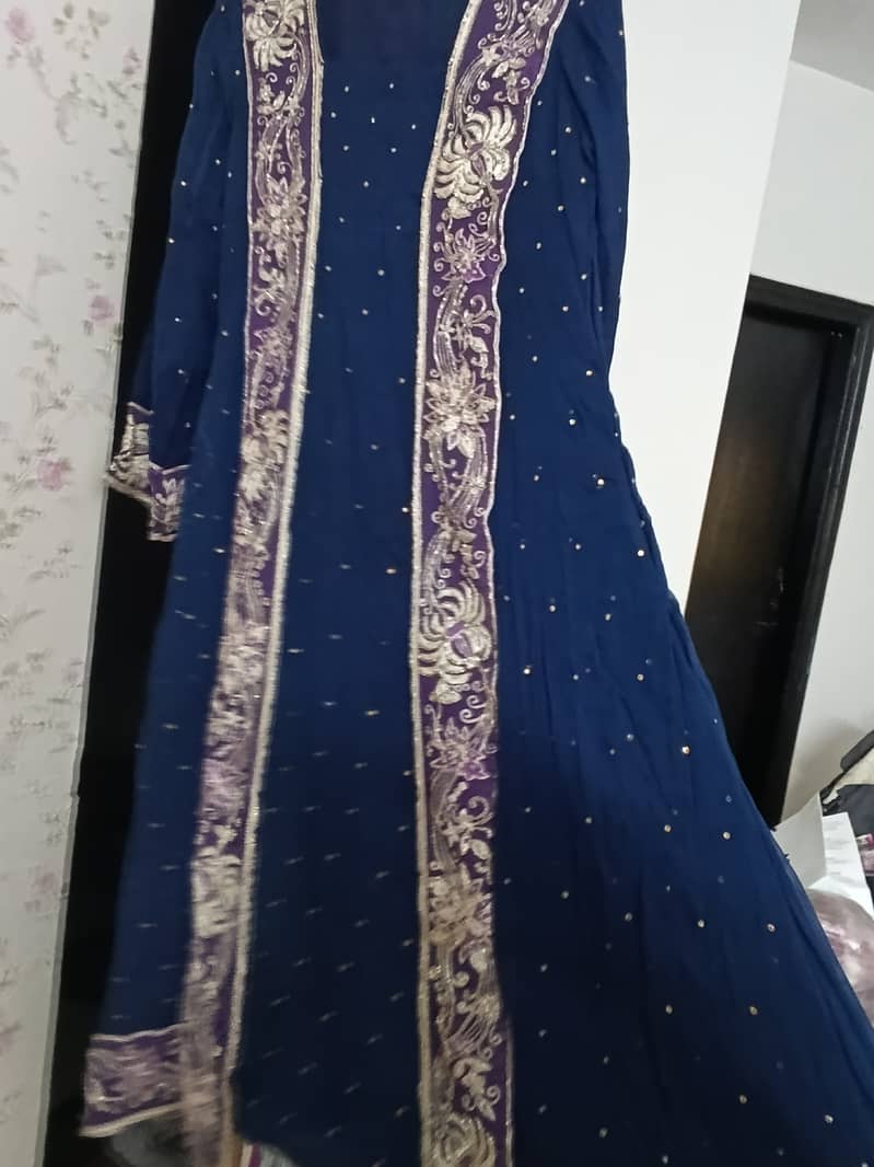 Beautiful 3 pc gown style frock for sale 2