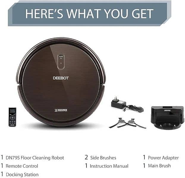 ECOVACS DEEBOT N79S Robotic Vacuum Cleaner with Max Power Suction 1