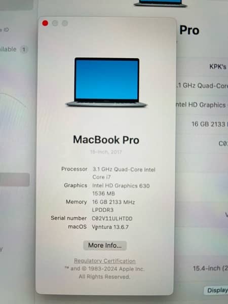 MacBook Pro 2017 3