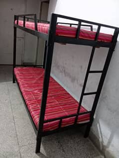 iron bunk bed  with matres