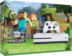 Xbox One S Minecraft Bundle + Free Games! (POWER SUPPLY REPAIR NEEDED)