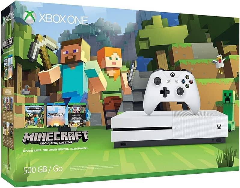 Xbox One S Minecraft Bundle + Free Games! (POWER SUPPLY REPAIR NEEDED) 0