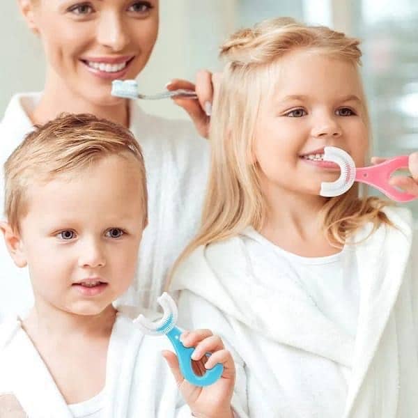 Silicone U-Shaped Toothbrush For Kids - Pack of 2 6