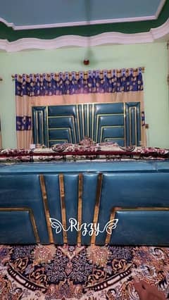 king size koshan bed with 2 side tables original lasani wood 0