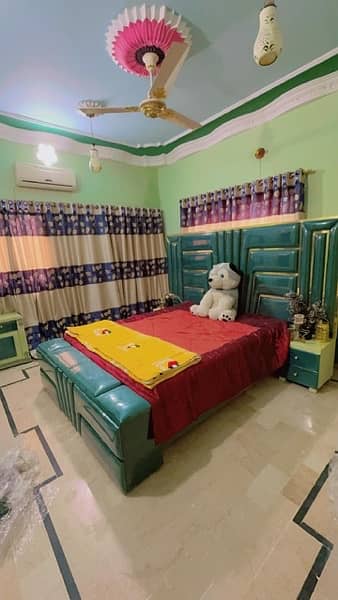 king size koshan bed with 2 side tables original lasani wood 2