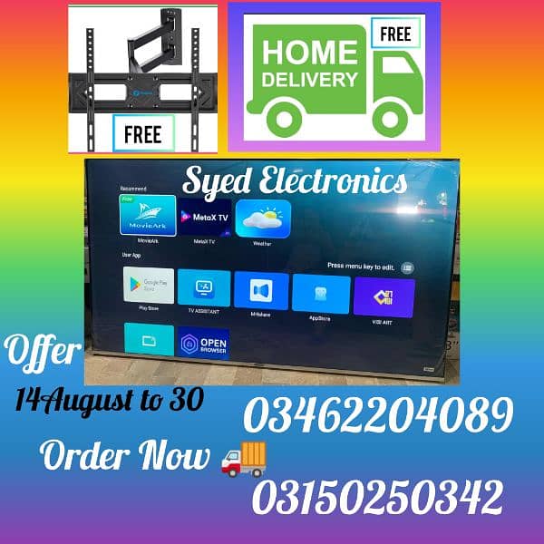 Limited Offer 32" inches Samsung Smart led tv best quality pixel 2