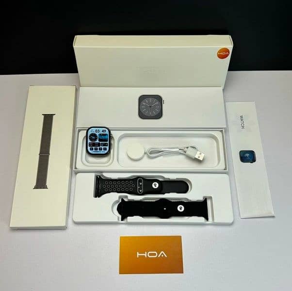 Apple Logo Series 9 Smartwatch Same Like Original Box 4