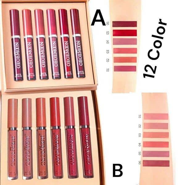 12 colours Long Lasting lip gloss for Women 0