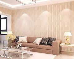 wallpaper, media wall, ceiling, marble sheets, glass partition, floor