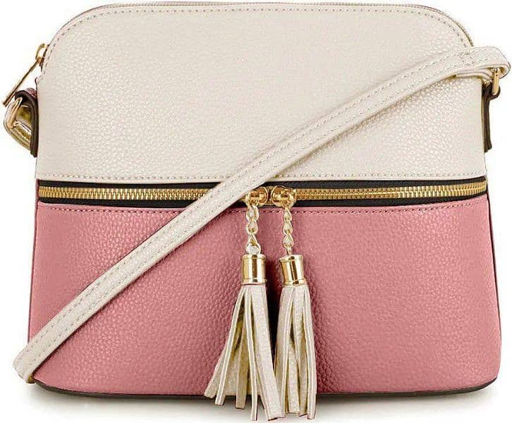 3 pcs women leather plain hand bag set 1