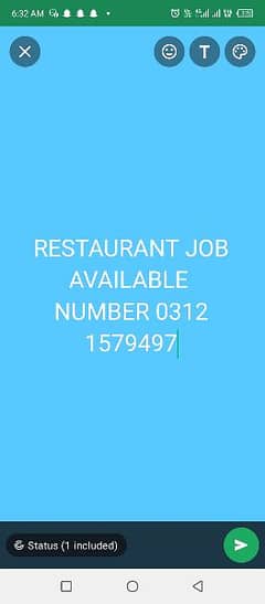 Restaurant job available waiter