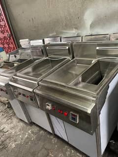 Deep fryer shawarma counter pizza oven grill etc