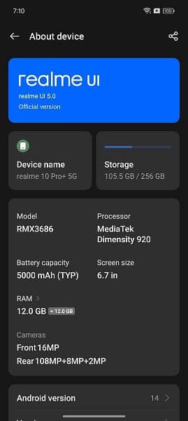 Realme 10 Pro Plus 5G 8