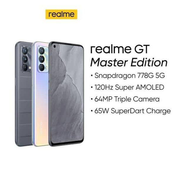 Realme GT Master Edition 8gb ram and 128gb memory with box and charger 0