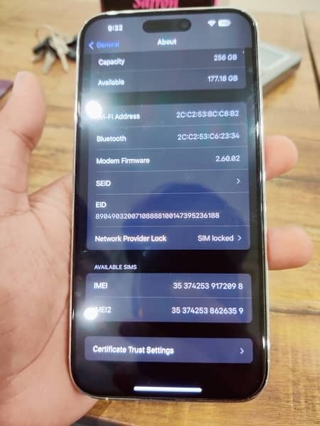 iphone 14 pro max LLA jv 256gb 91 battery health 10/10 condition 9