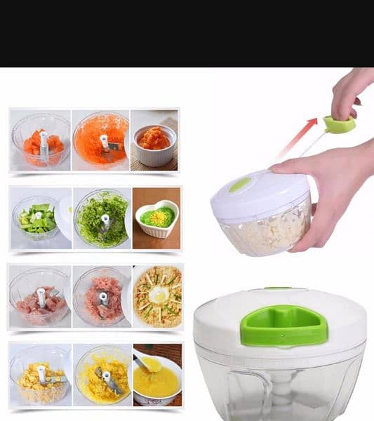 Manual full rope food vegetables blender 1