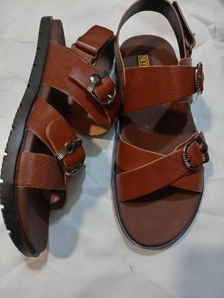 Men's leather casual sandals 1