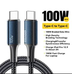 Essager 100w type c cable for iphone Samsung mobile , tab , laptop