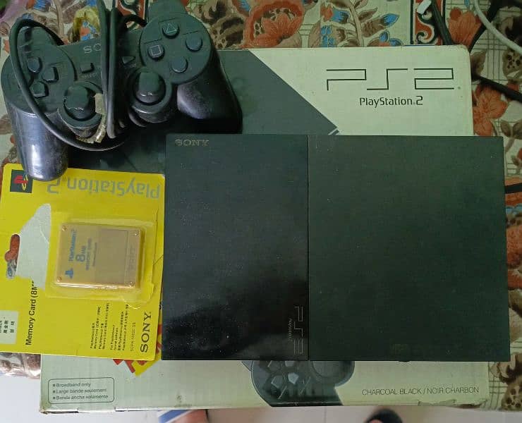 PlayStation  2 with one console and me memory card only use 2 month 1