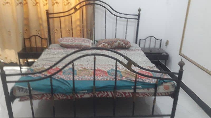 Double Bed Black Iron 1