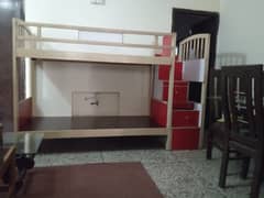 Pine wood bunk bed. 0