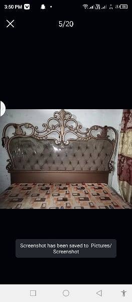 king size bed for side 2 table for sale urgent 1