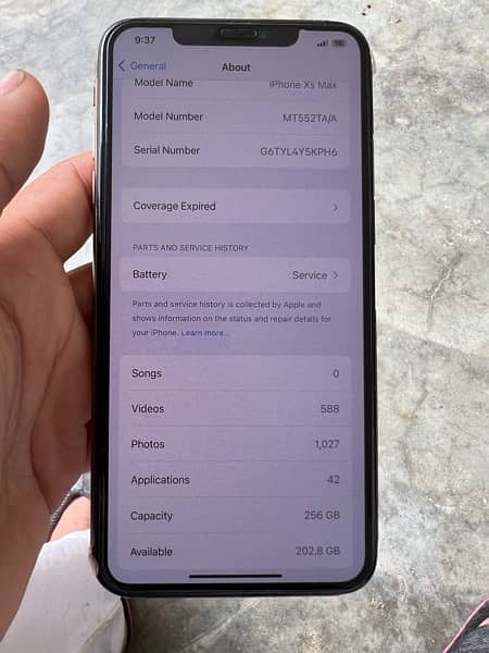 Iphone xs max 256 gb PTA Aproved 1