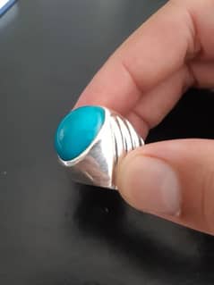 razaqi feroza in silver ring