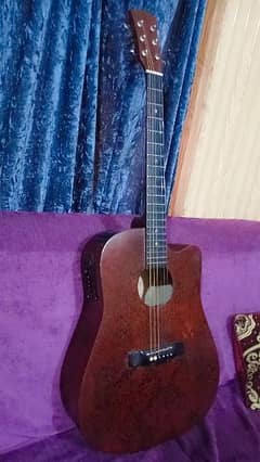 Guitar Jumbo Size Semi Acoustic Al ok