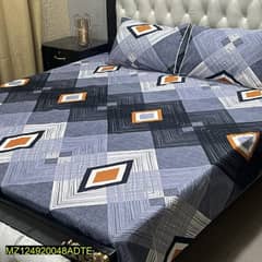 3 pcs Crystal Cotton printed Double Bedsheets ,whtasapp  (03145156658) 0