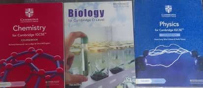 O level books biology, chemistry and physics