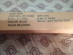 Imported Baby Cot - Almost New (1 month Use)