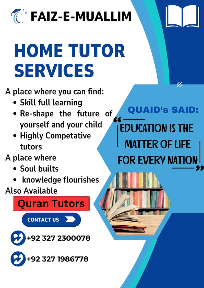 Home tutors/Quran learning/Calligraphy/Graphic des. /Web dev. / Dig mark 9