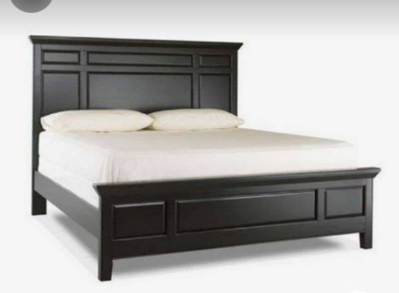 double bed set, king size bed set, sheesham wood structure, furniture, 7